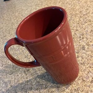 Longaberger Tall Travel Mug Paprika Red No Lid Woven Traditions